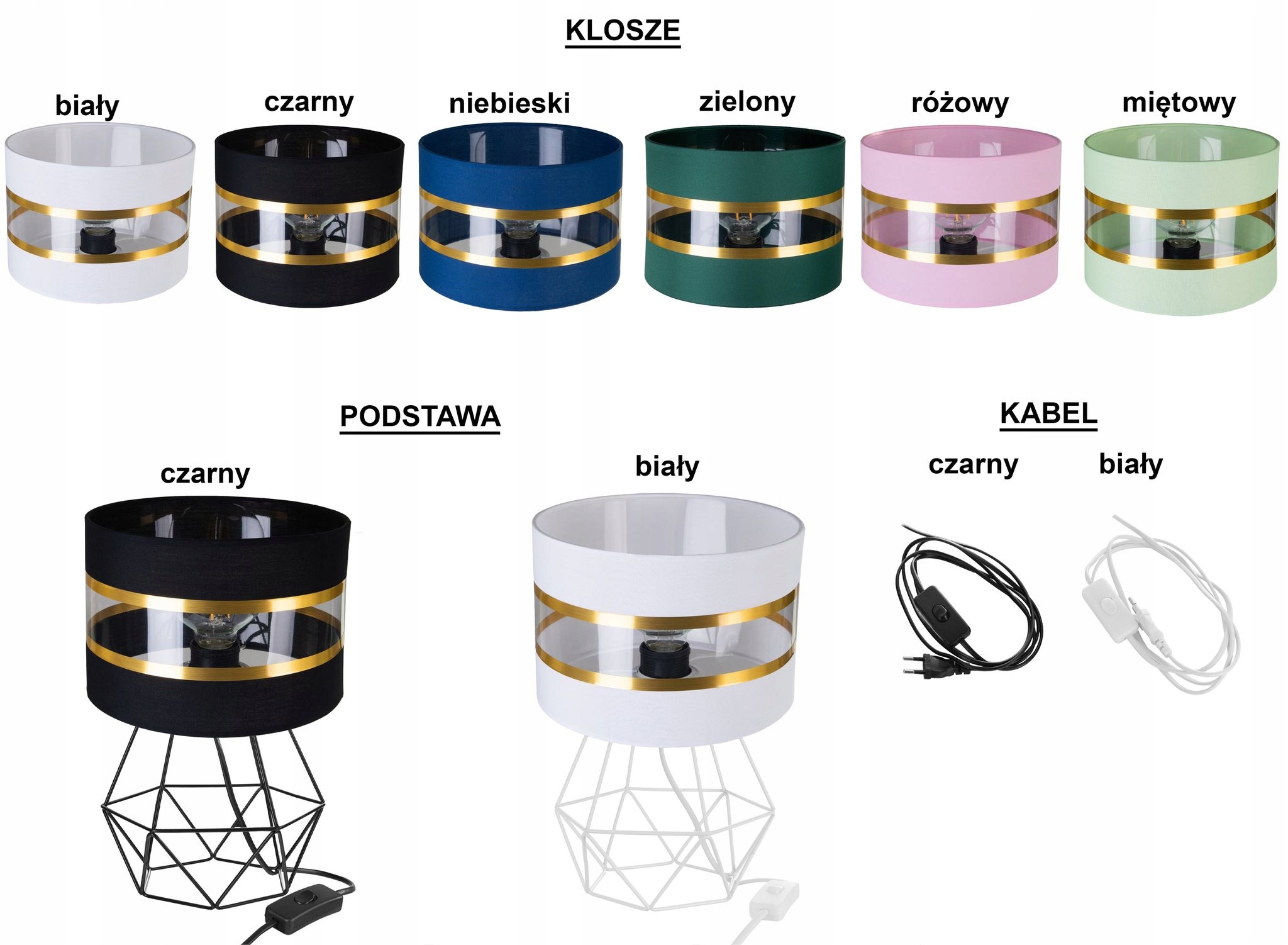 LAMPKA NOCNA STOŁOWA BIURKOWA NOWOCZESNA ABAŻUR Marka INECT