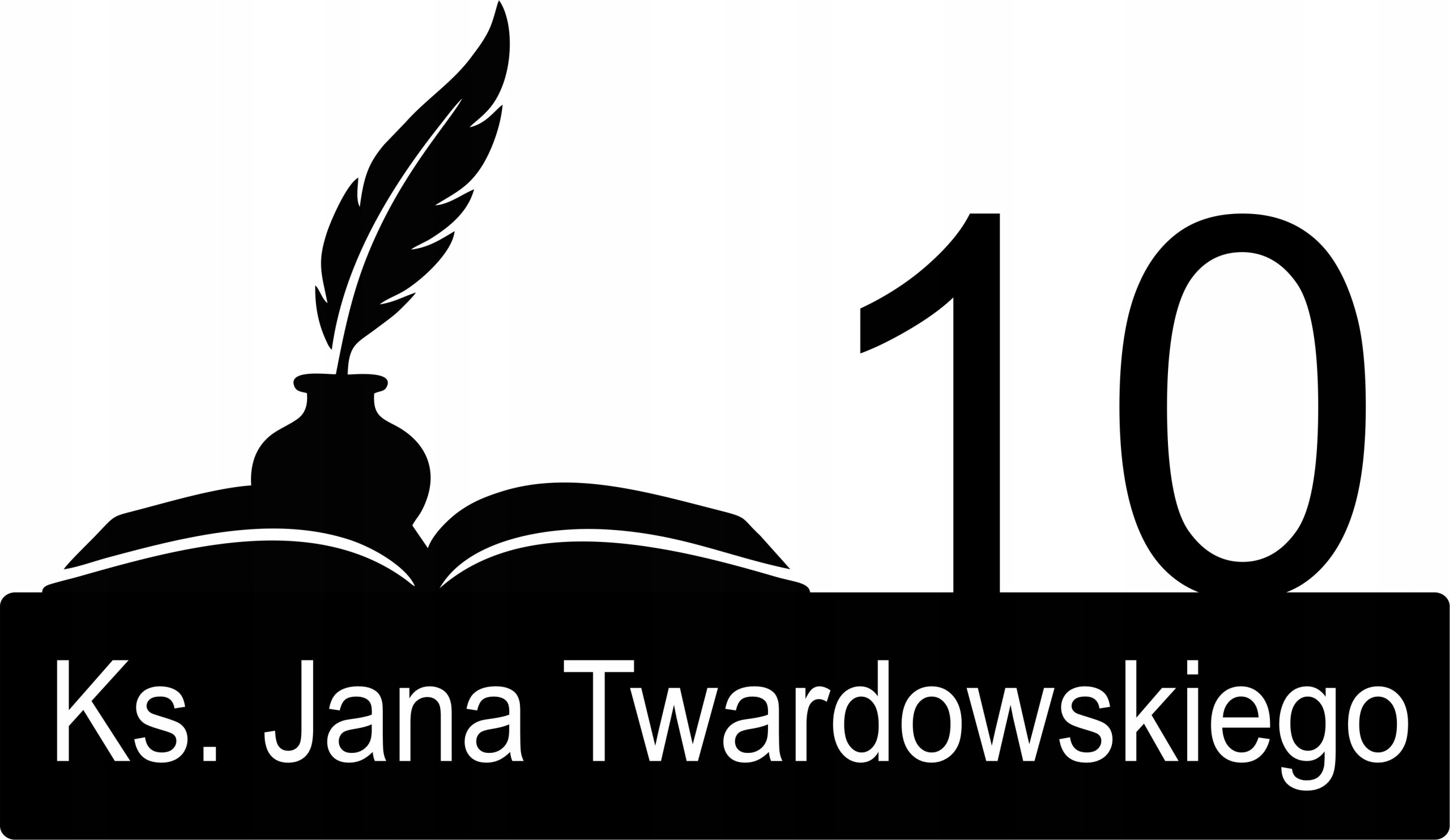 Adresní Tabulka kov plech Velká adresa č. dům pero Twardowského 60 cm
