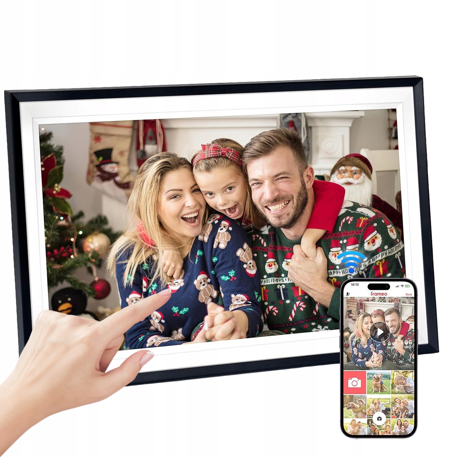 Digitální Rámeček Na Fotografie Frameo Wi-fi 15.6" 32GB Vysoká Kvalita Panelu