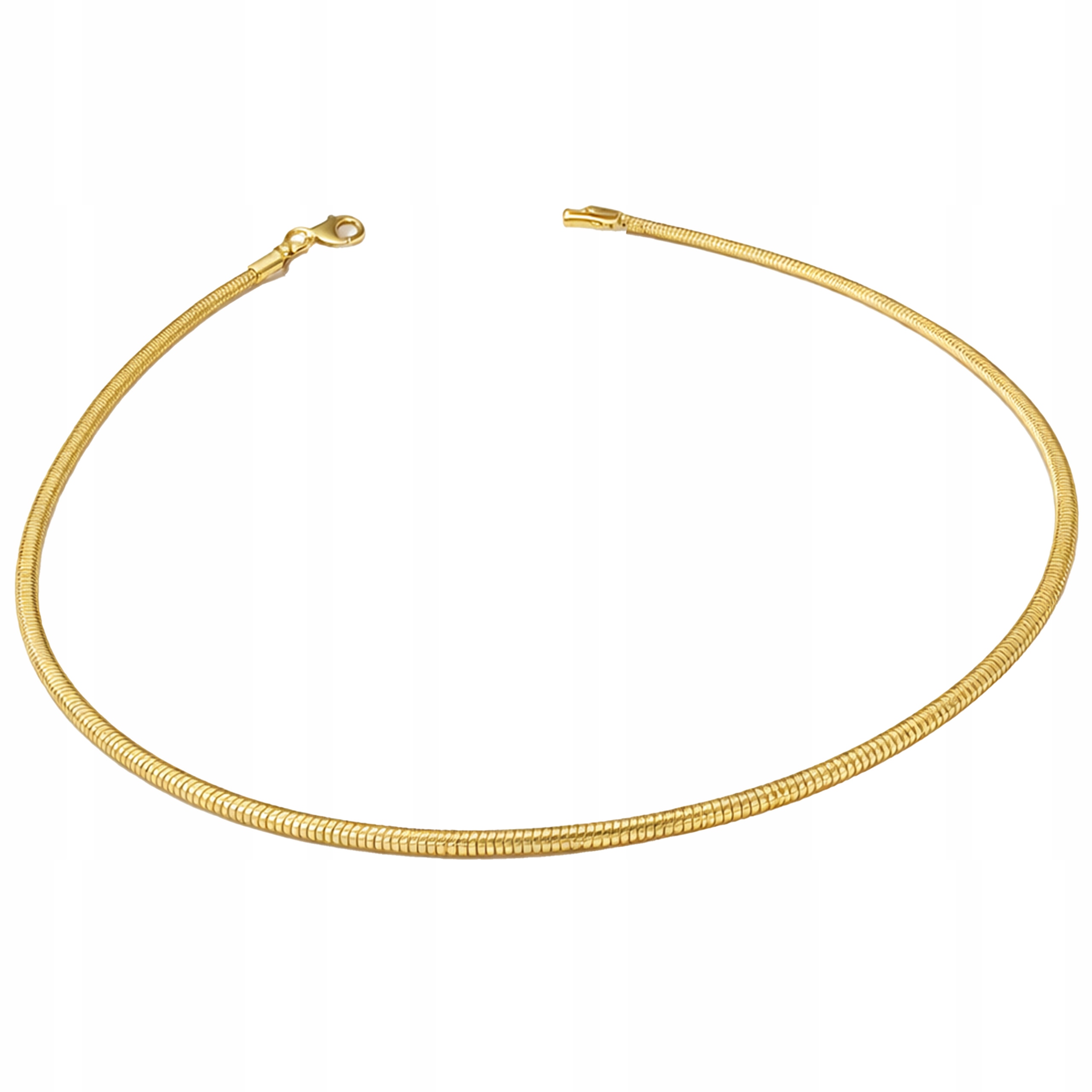 Zlatý řetízek zmijka 585 lanko 45 cm módní lesklá vazba 5.24 g