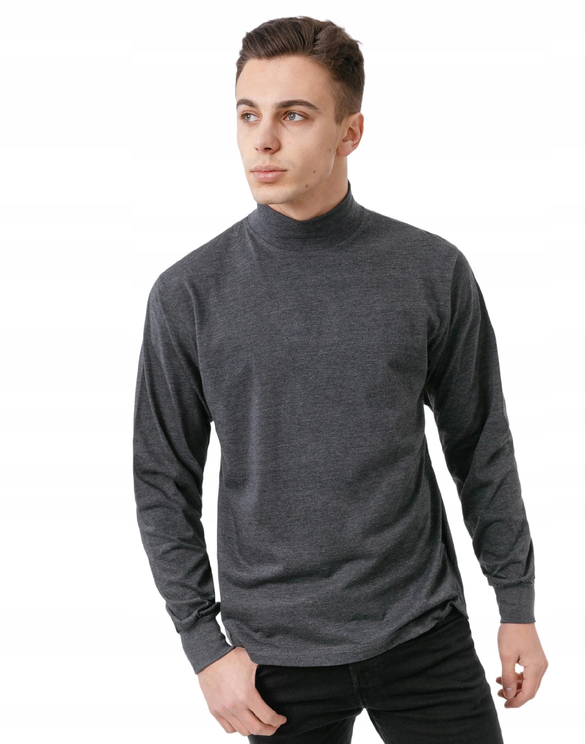 

Półgolf męski cienki sweter golf Adam 6XL mel/ciem