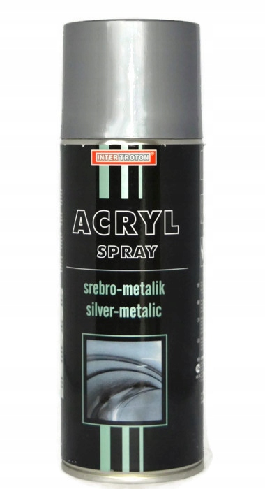 

Metalik Srebrny Akryl Troton Farba Spray 400ML