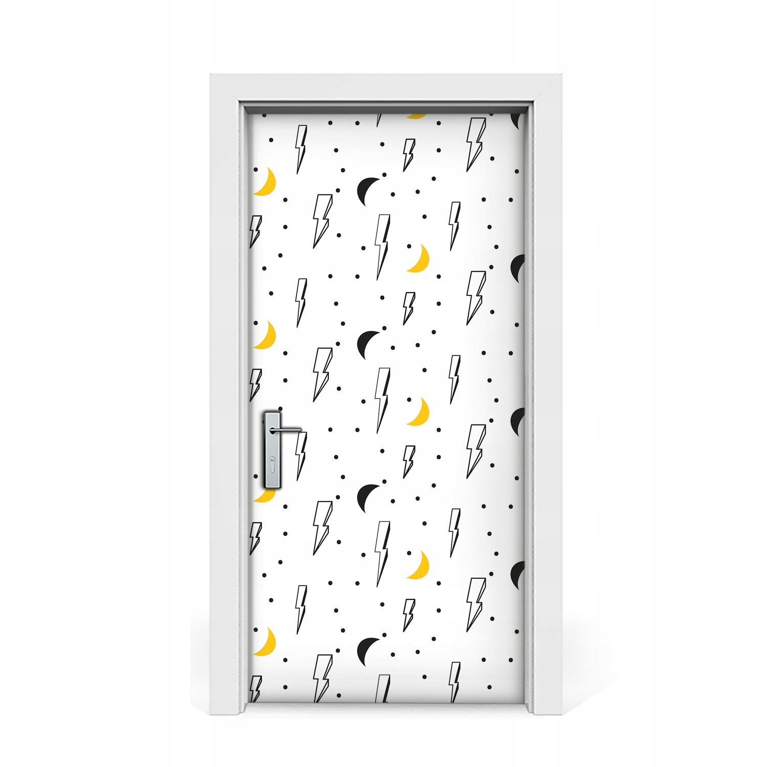 

Okleina naklejka drzwi Nocne niebo pioruny 95x205