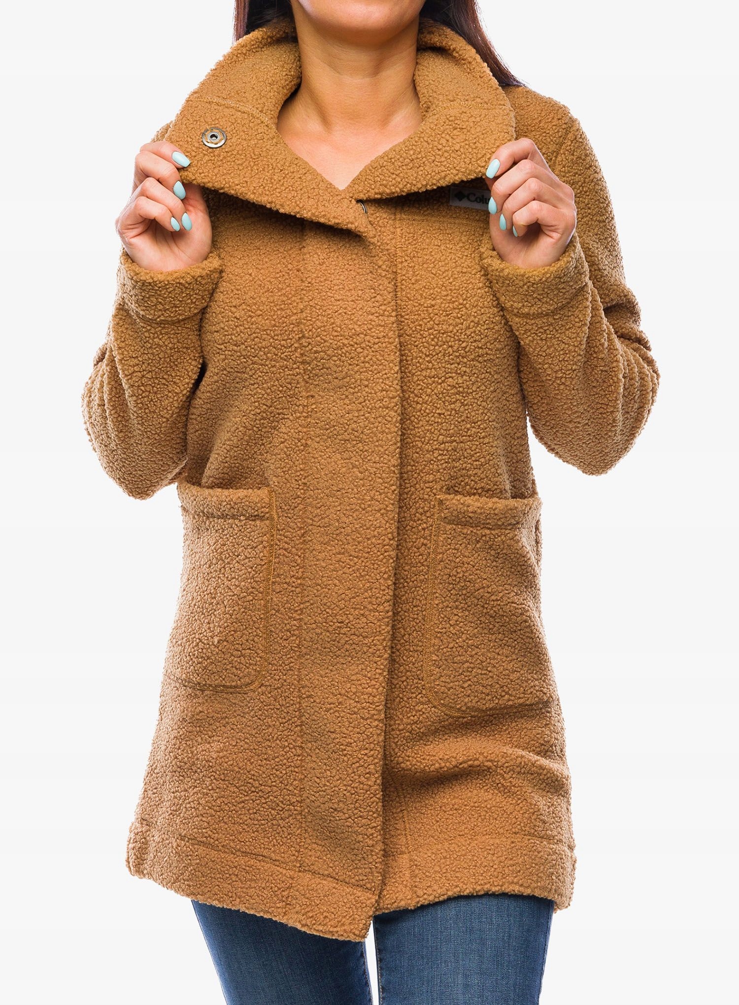 Dámská bunda Polar Columbia Panorama Long Jacket camel brown S