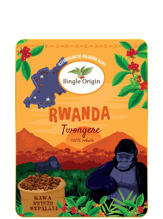 Levně Káva Rwanda Twongere 100% Robusta Specialty Single Origin 500g