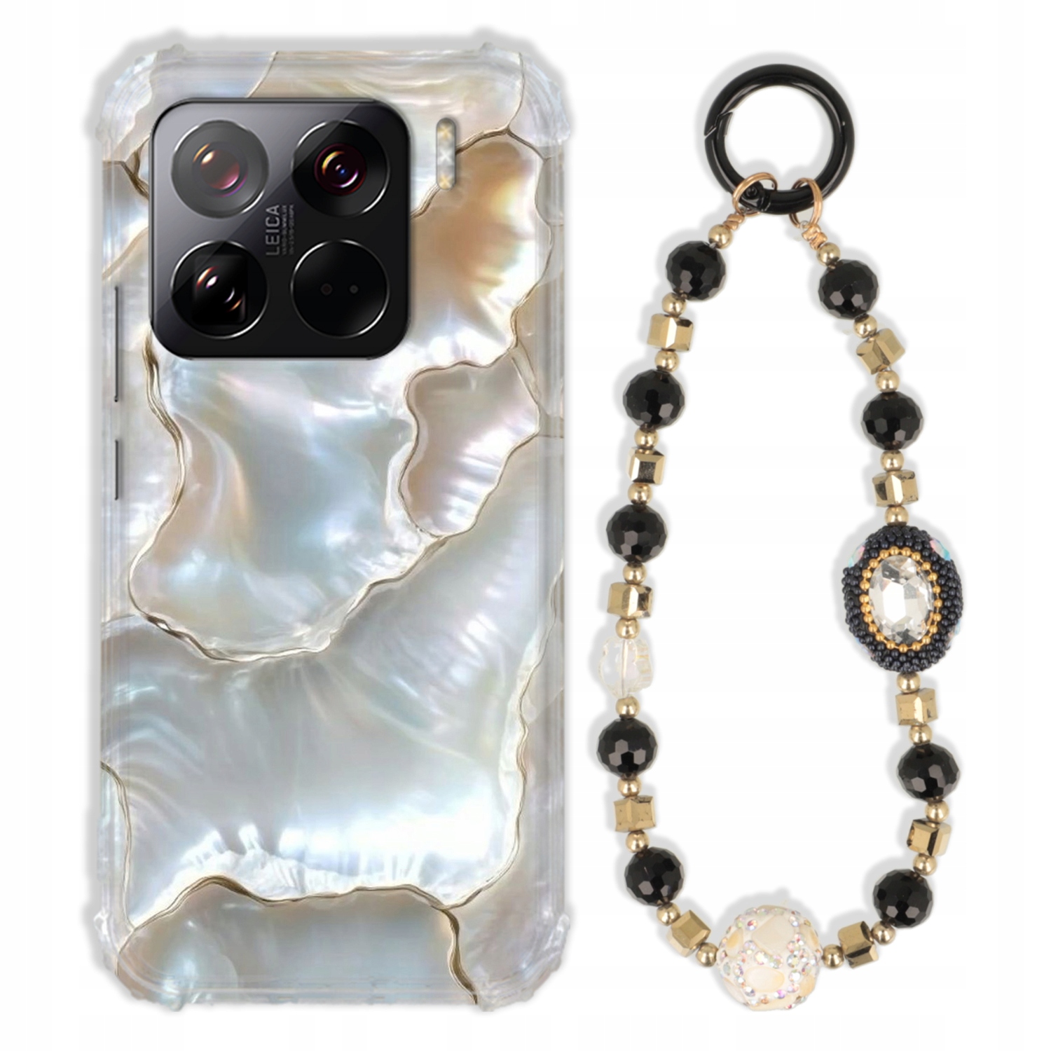 Puzdro Pre Xiaomi 15 Pro Case Antishock Zirkóny Čierno Zlaté|odolné|silné