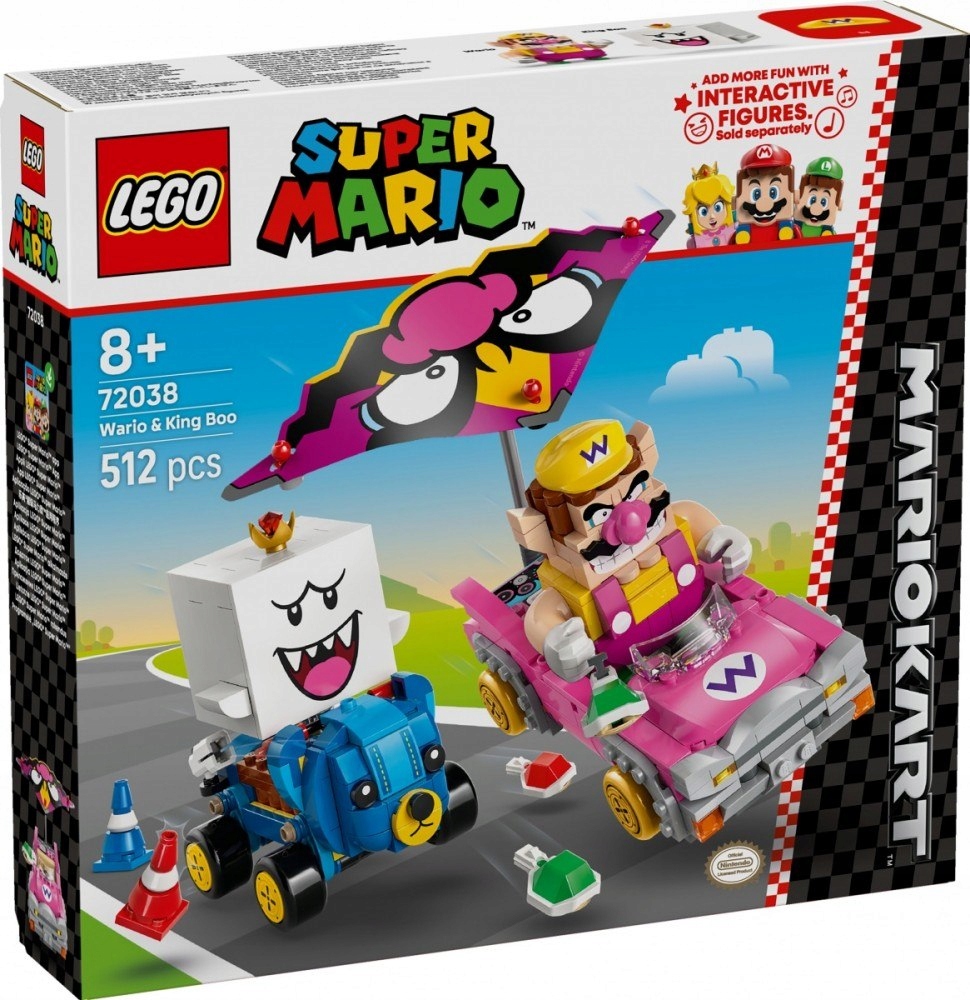 Stavebnice Mario 72038 Mario Kart Wario a King Boo