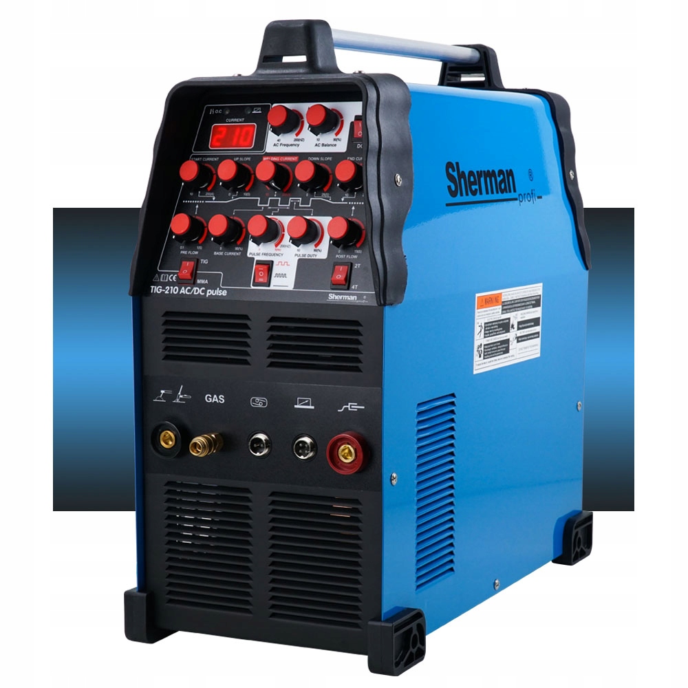 Spawarka inwertorowa TIG 210 AC/DC 200A Puls Alu Kod producenta SPAWARKA TIG 210 AC DC KPW2