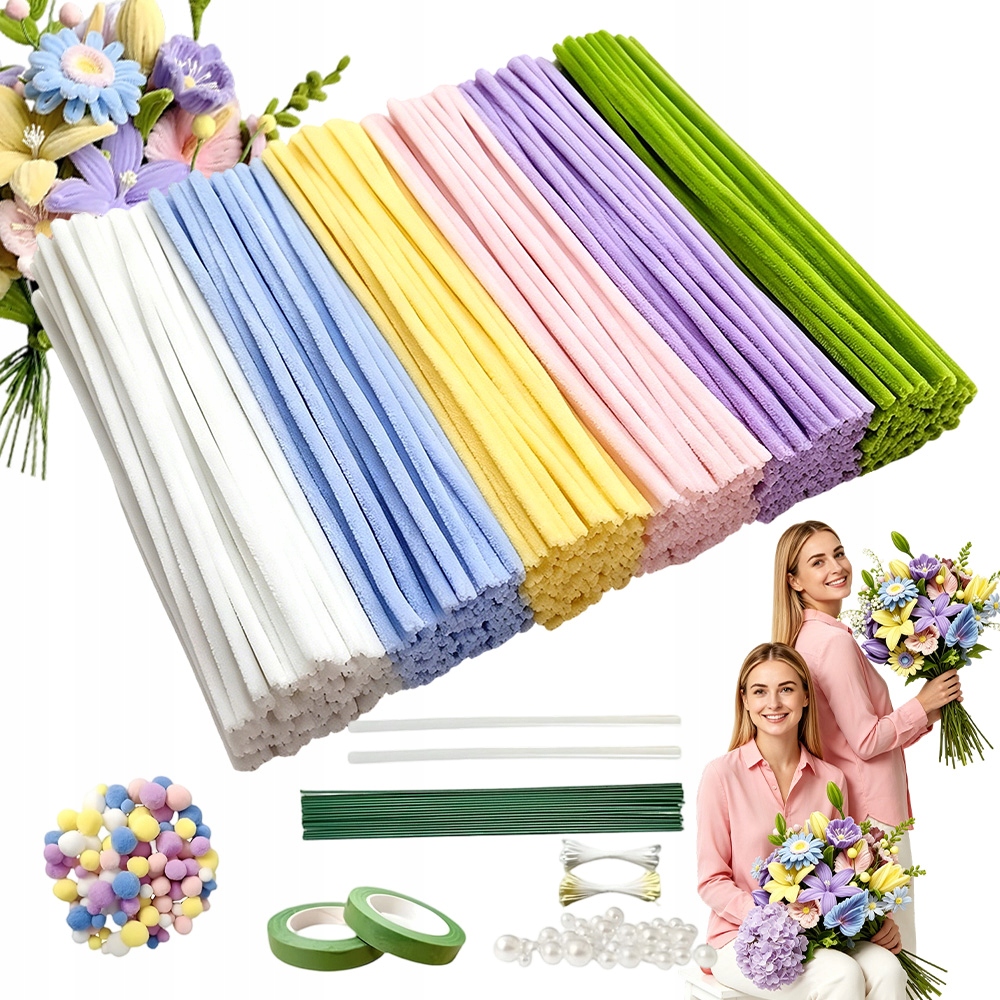 500 Kreativních Drátků, Sada Diy Pro Výrobu Květin A Kytic