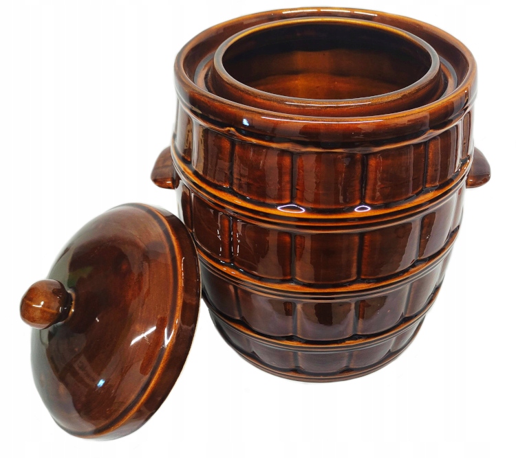 

Garnek Hermetyczny Do Kiszenia Beczka Ceramika 25L