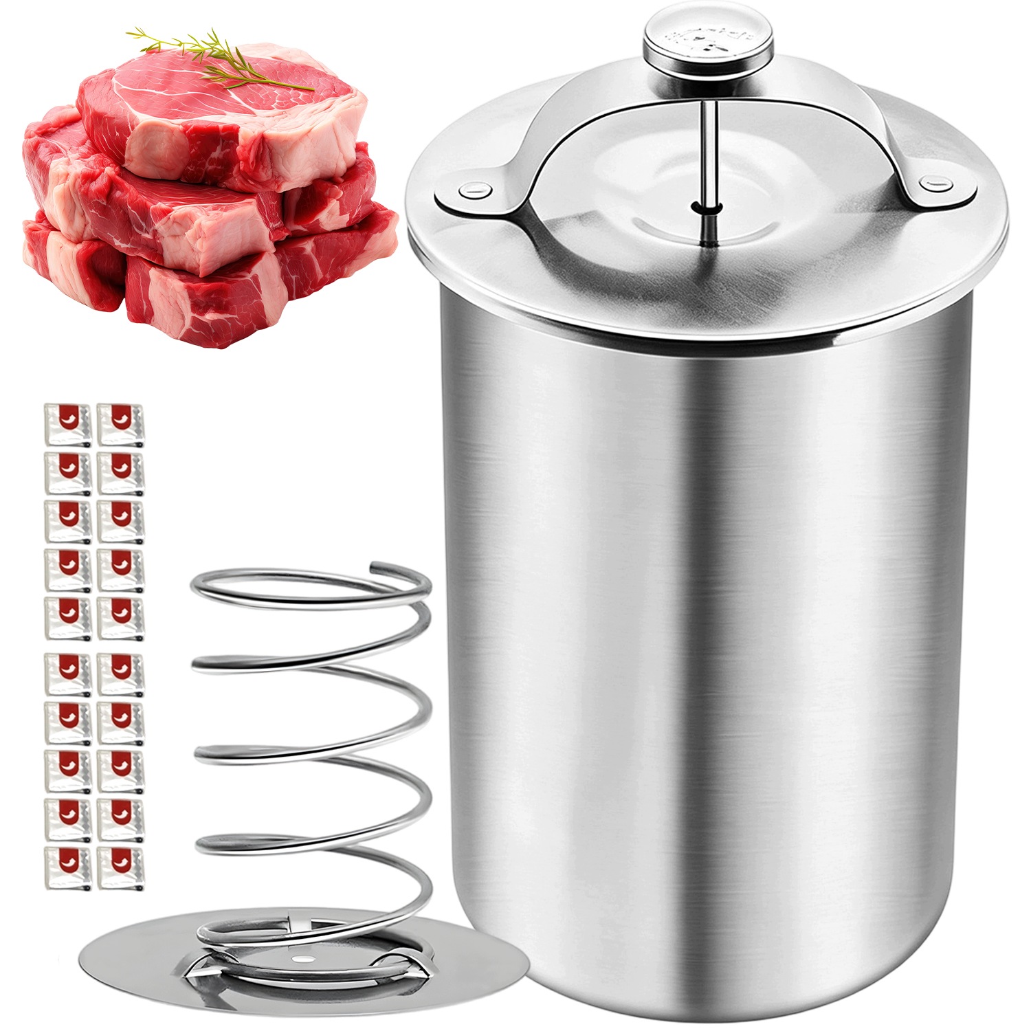 Velký Šunkovar 1-1.2 Kg Sada Sáčků Teploměr Bylinky Teploměr 20 Sáčků