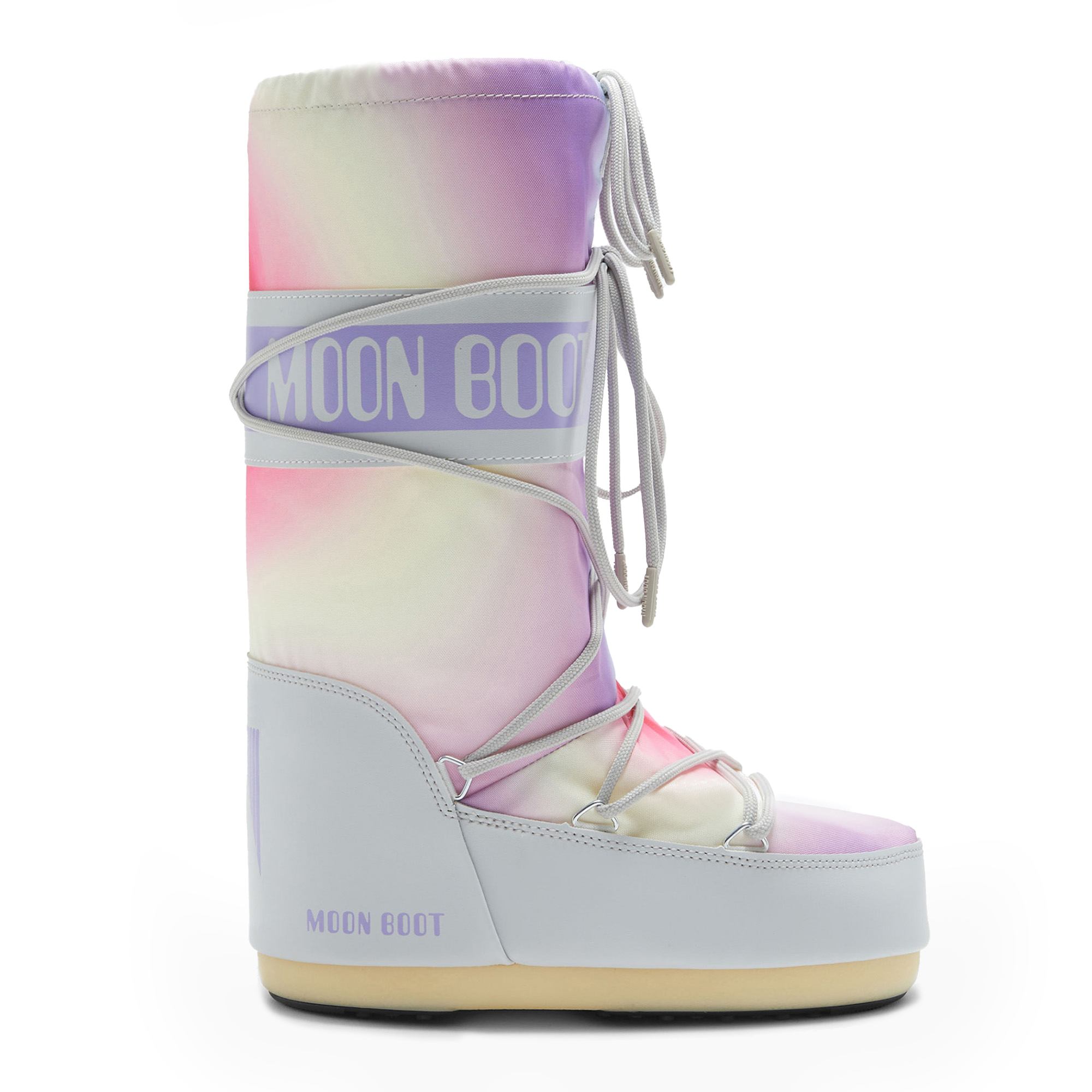 Dámske snehule Moon Boot Icon Tie Dye glacier grey 39-41 (25.5 cm)