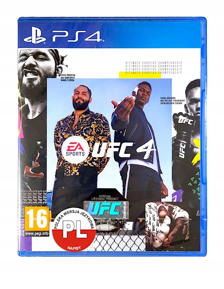 Ufc 4 PS4 PS5 Napisy Pl Gra Na Płycie