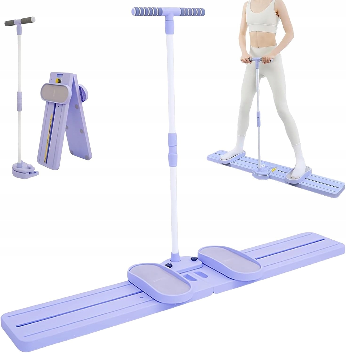 Fitness Suwak do Ćwiczeń Nóg, Pośladków i Talii Domowy Trener z Uchwytami
