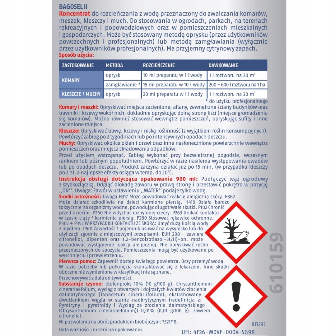 BAGOSEL BROS OPRYSK KOMARY KLESZCZE 30ml PAKIET Producent Bros