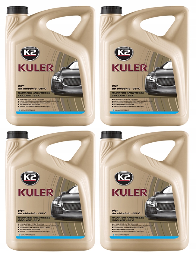 K2 Kuler охолоджуюча рідина -35°C синій 4x5l 20L