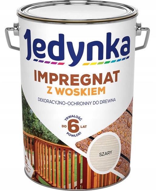 

Jedynka impregnat z woskiem do drewna 5L szary