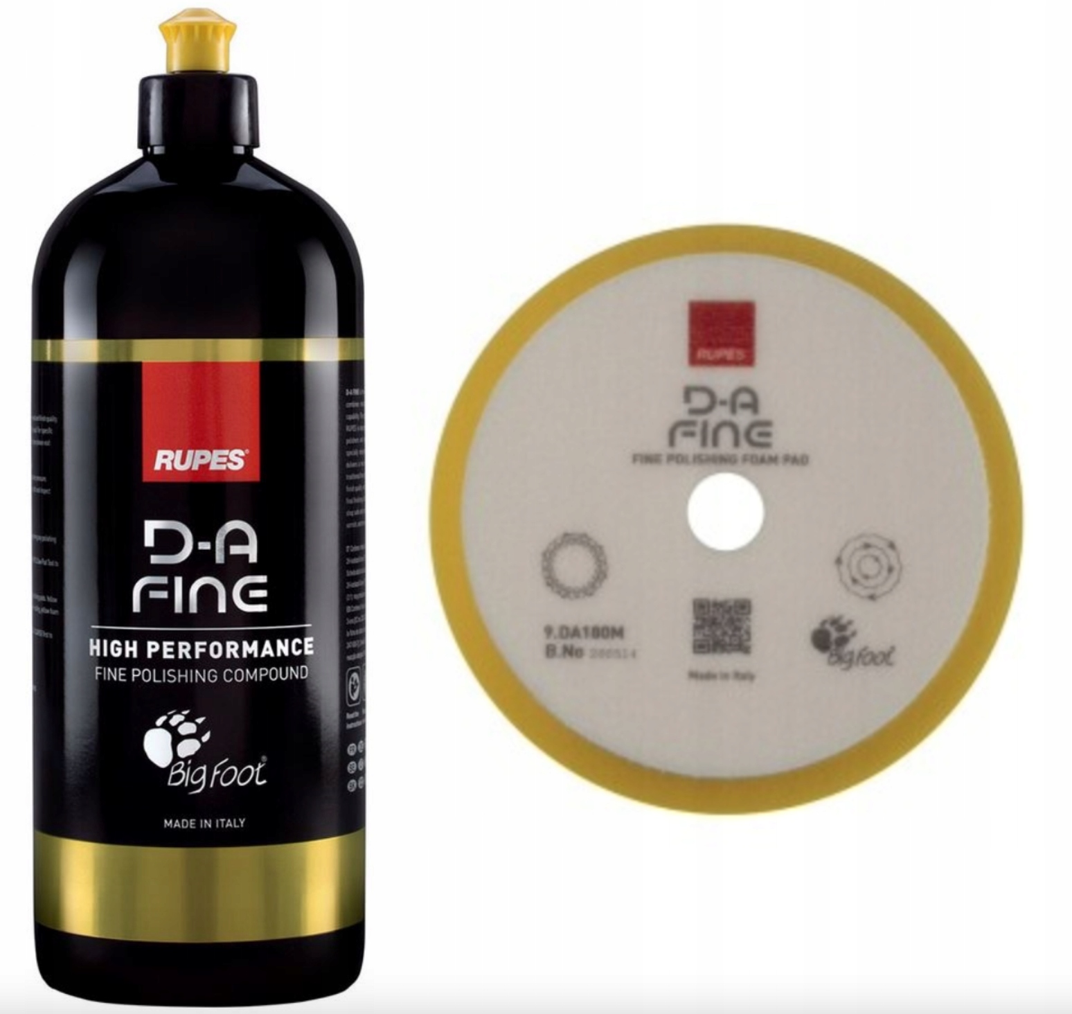 RUPES DA FINE полировальная паста 1л + губка RUPES