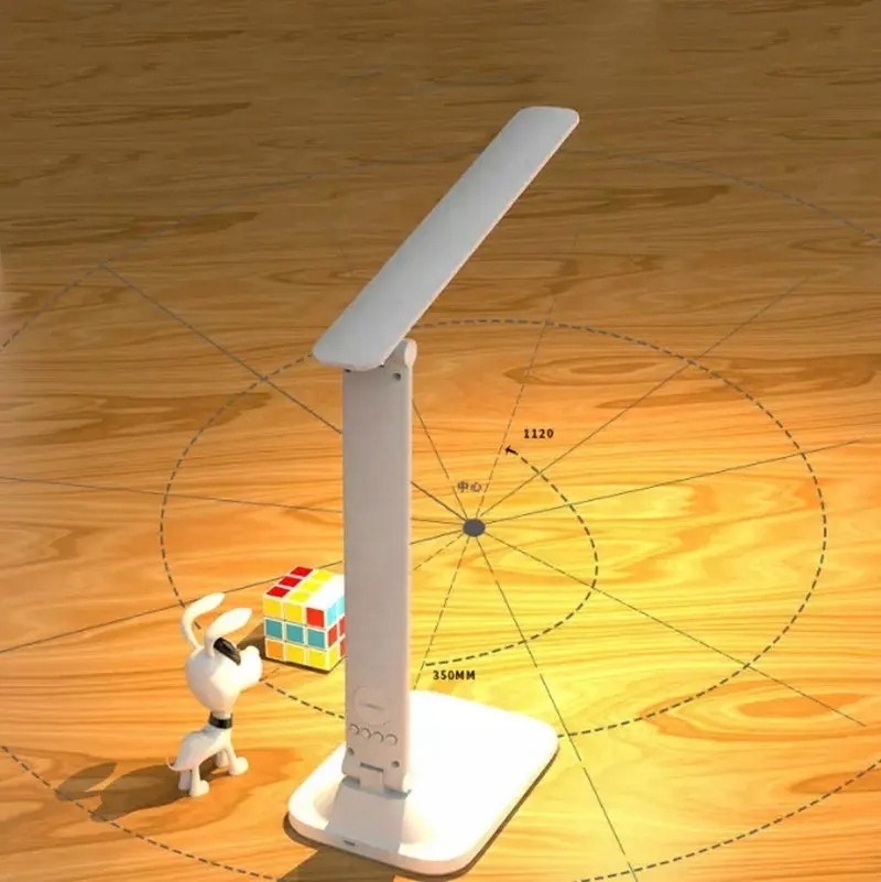 LAMPKA BIURKOWA BIURKO LED WYŚWIETLACZ ZEGAR DATA Długość/wysokość 55 cm