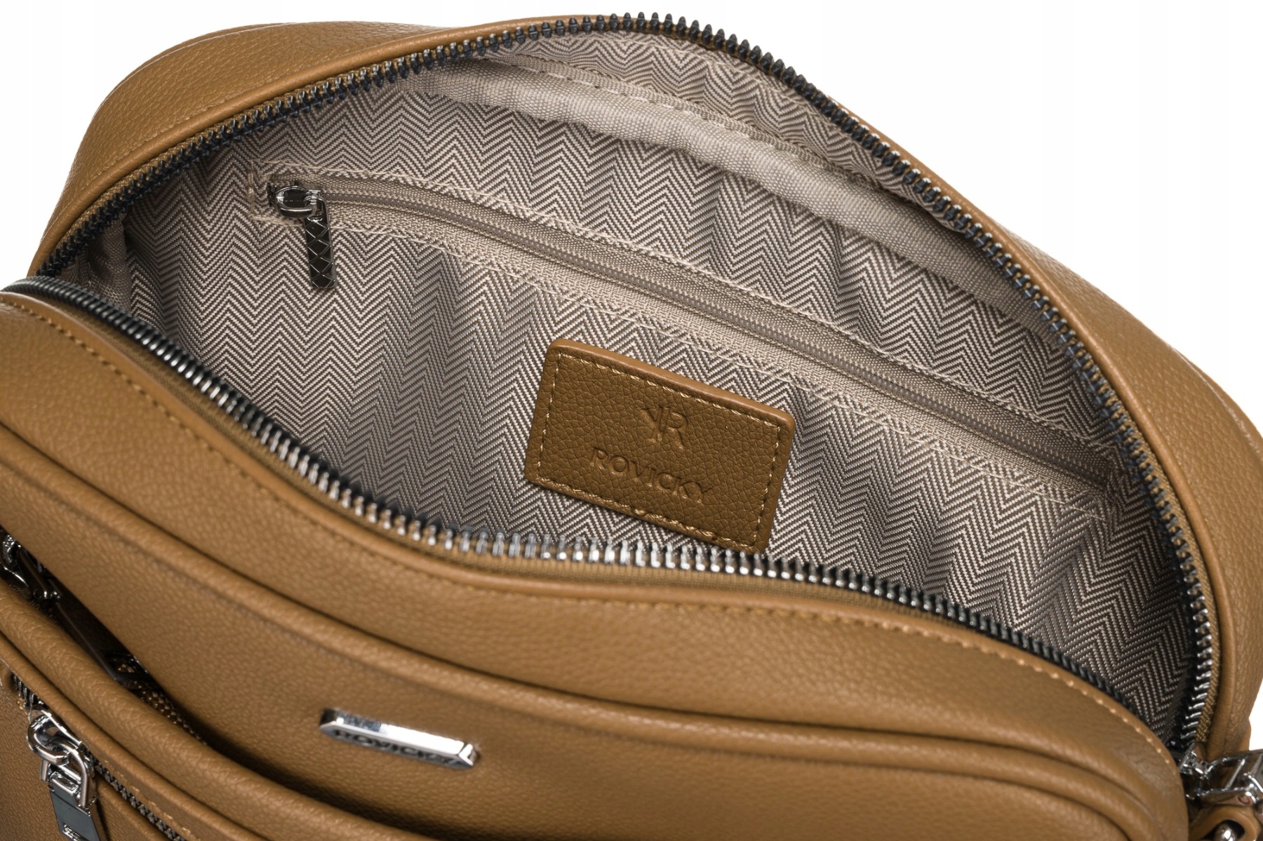 Torebka damska crossbody listonoszka mała torba na ramię ROVCKY Wzór dominujący bez wzoru