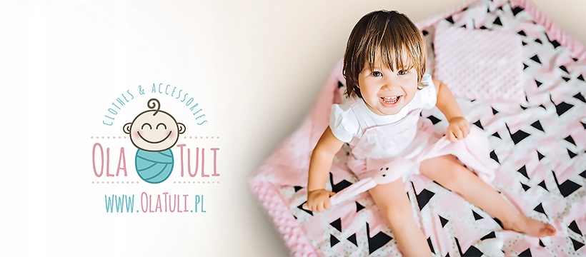 ROŻEK NIEMOWLĘCY TKANY BAWEŁNA 75x75cm RÓŻOWY Płeć dziewczynki