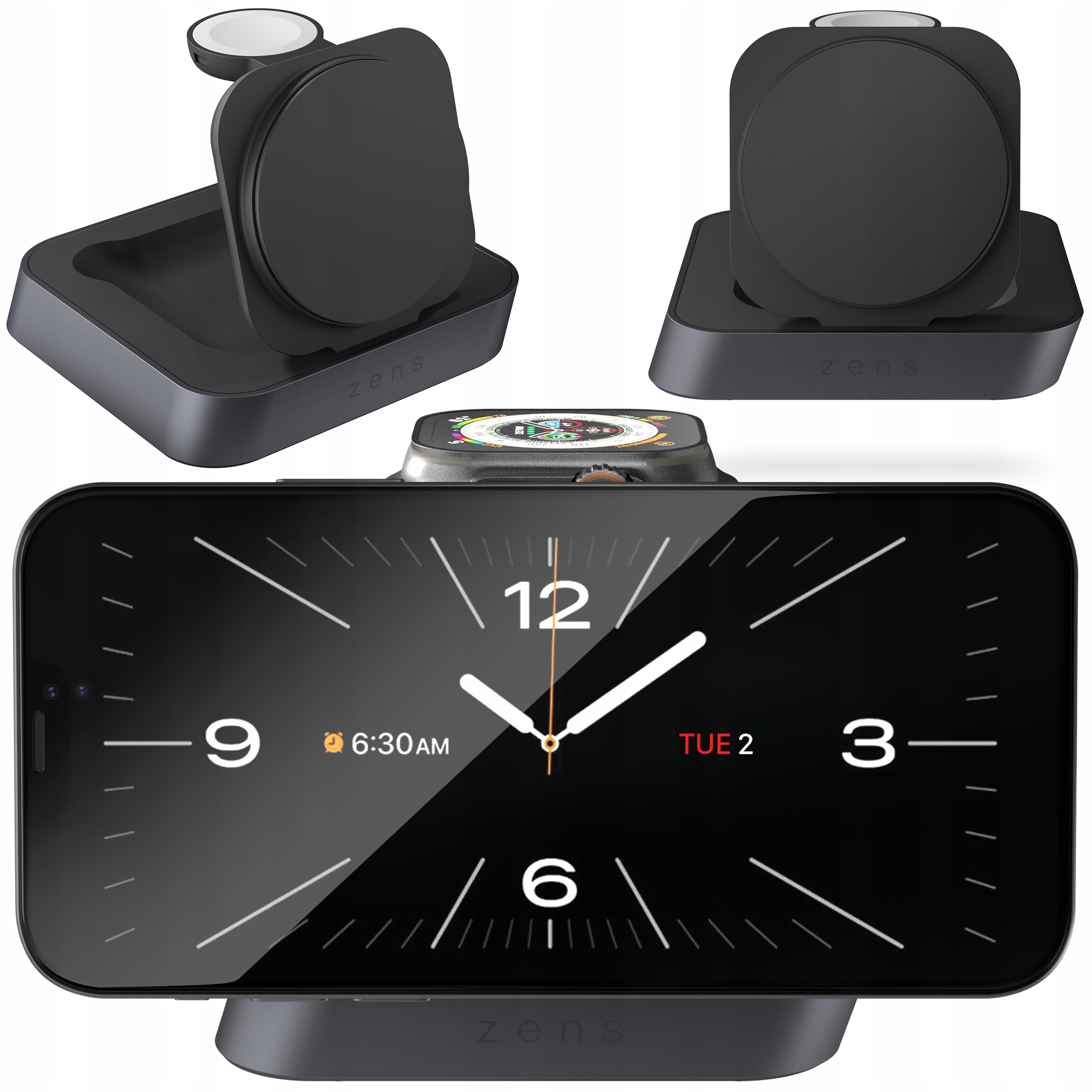 Zens Nightstand Charger Pro 2 – Bezdrátová nabíječka Qi2 15W s MagSafe