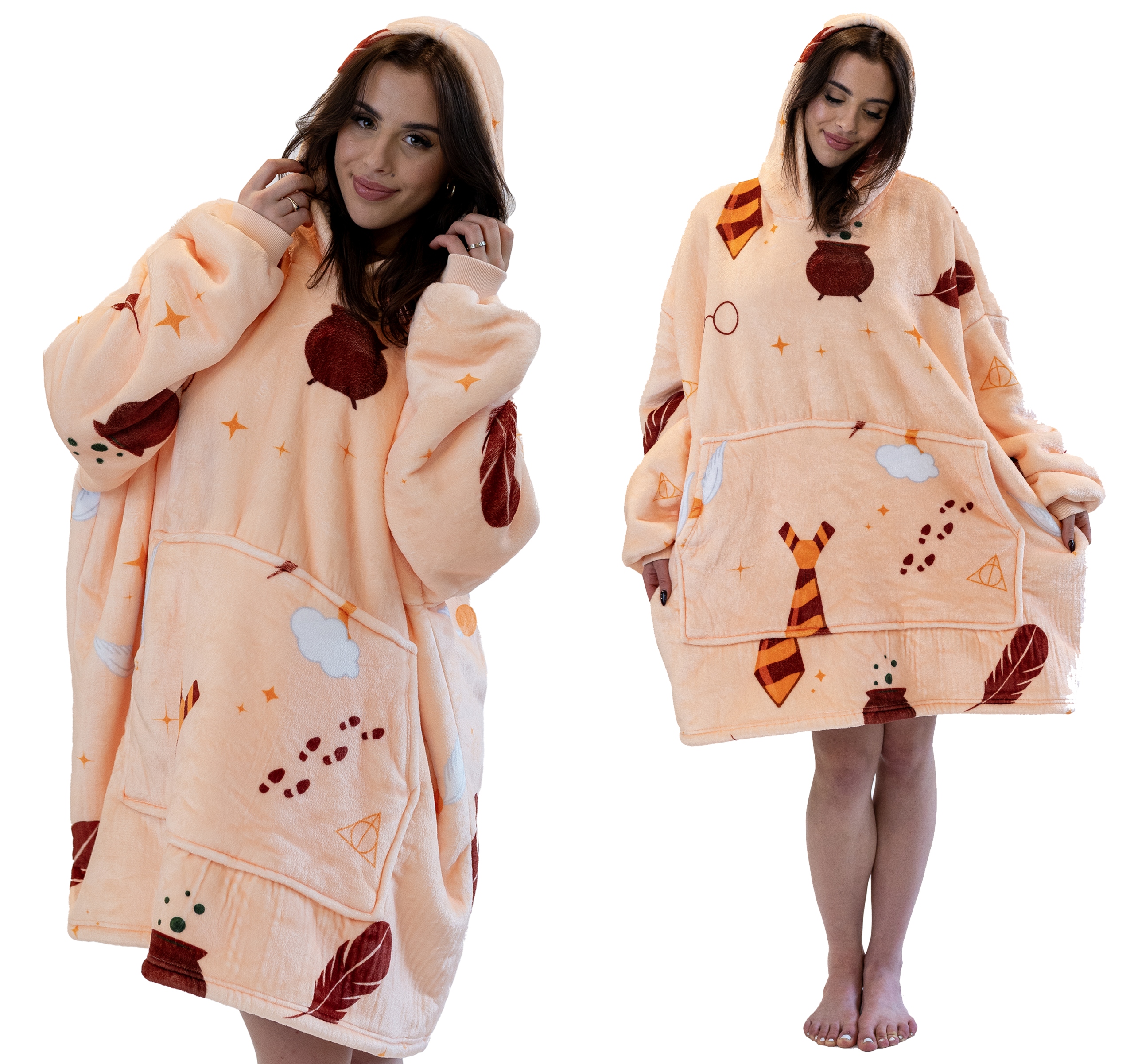 Koc Bluza Gruba Kocobluza Oversize Futrzak XXL Magia 460 Gsm Aż 1,3 kg