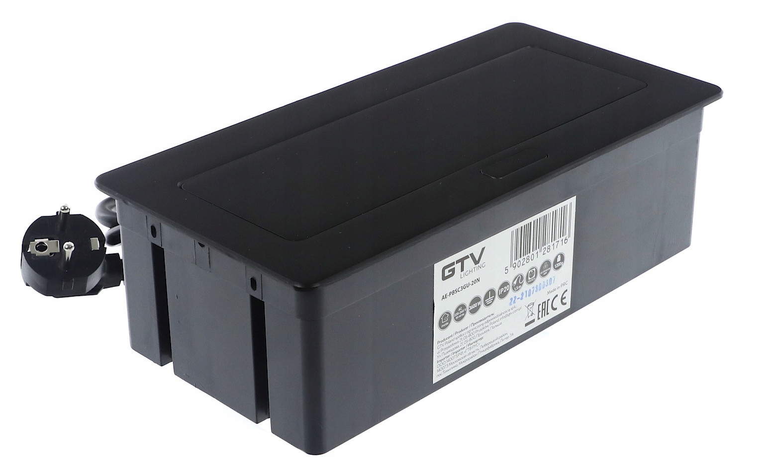 GNIAZDO WPUSZCZANE CHOWANE W BLAT NABLATOWE SOFT 3 Marka GTV