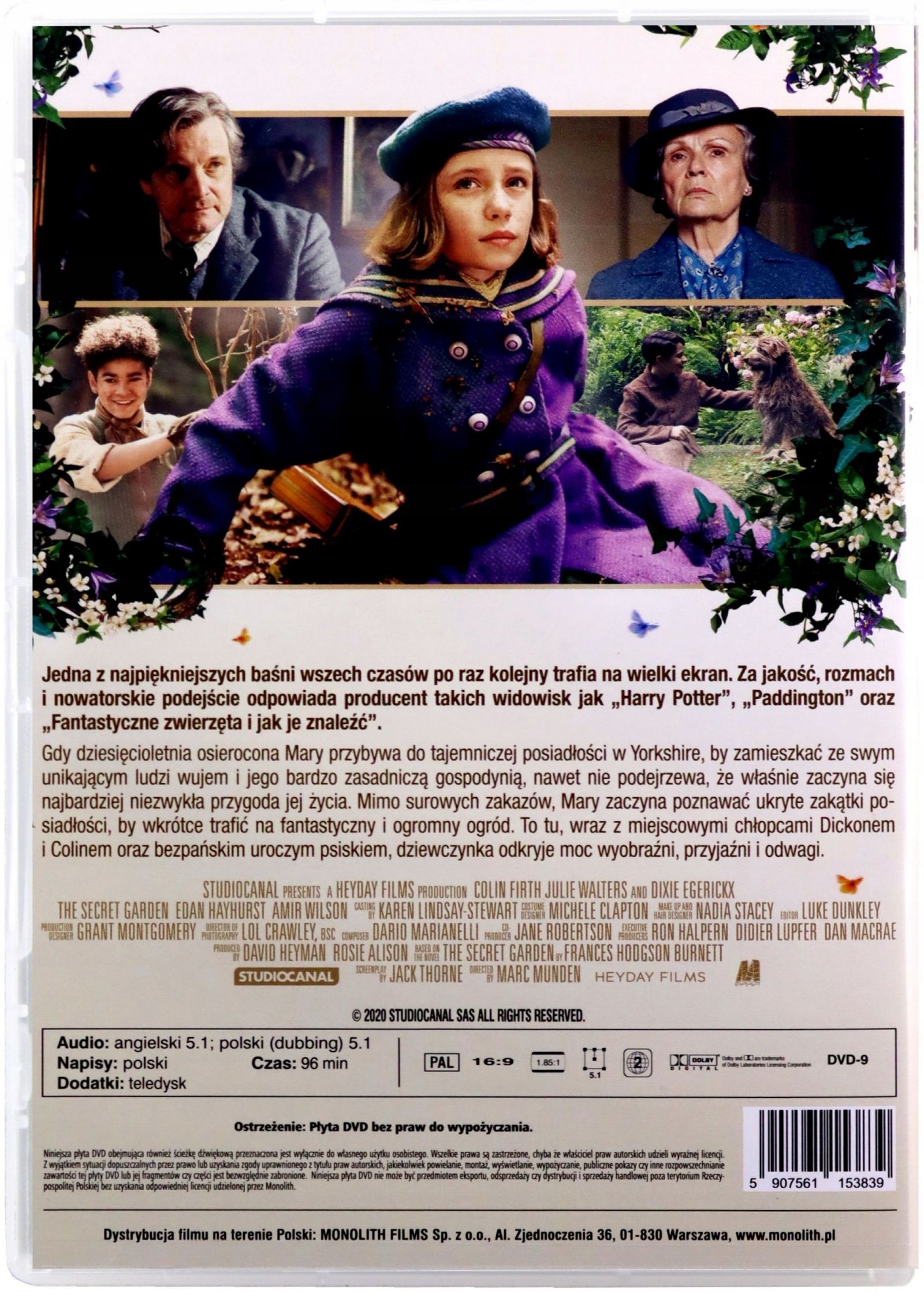 TAJEMNICZY OGRÓD (DVD) Stan opakowania oryginalne