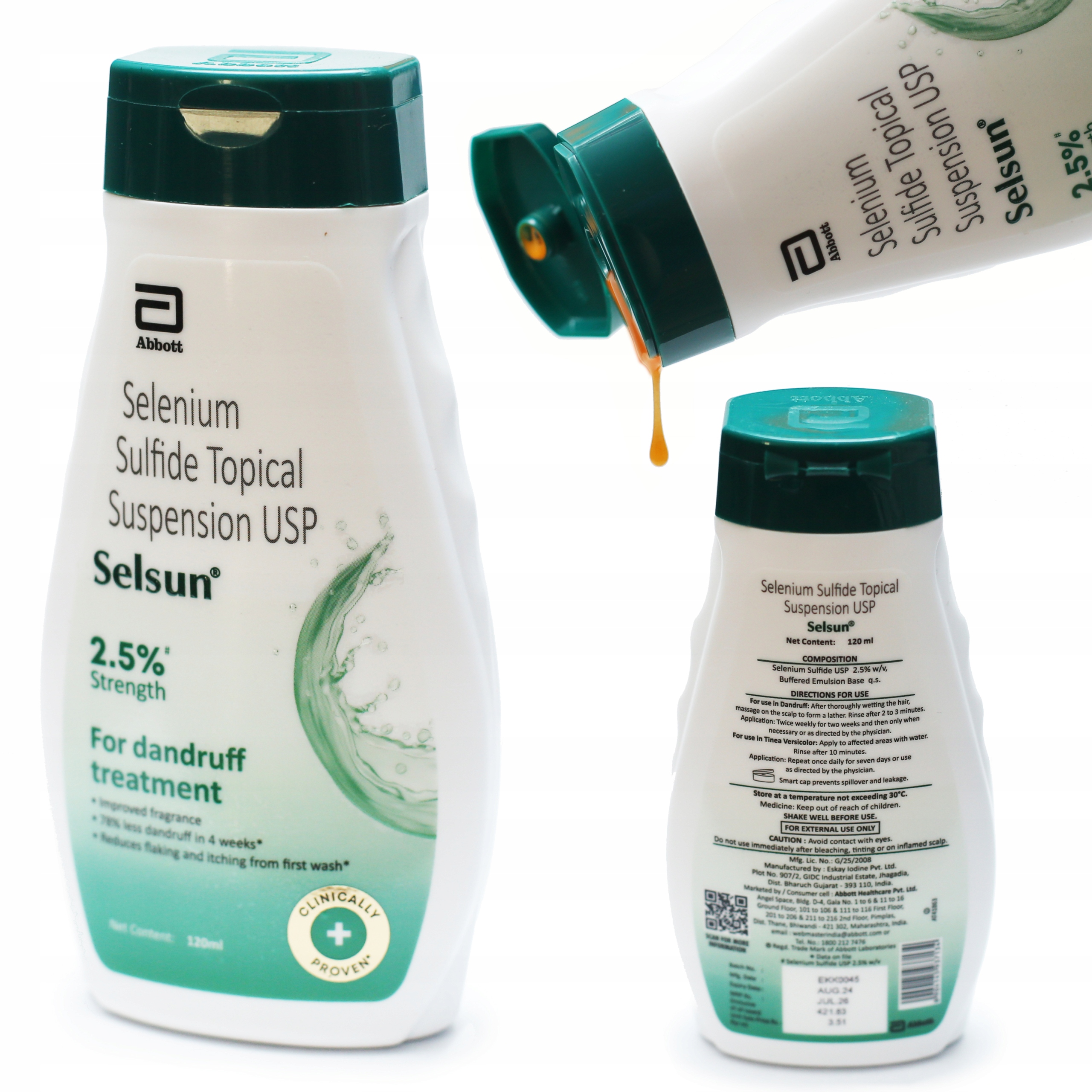 Selsun Selenium 2,5% Abbott Szampon Przeciwłupieżowy Łuszczyca Łzs 120 ml