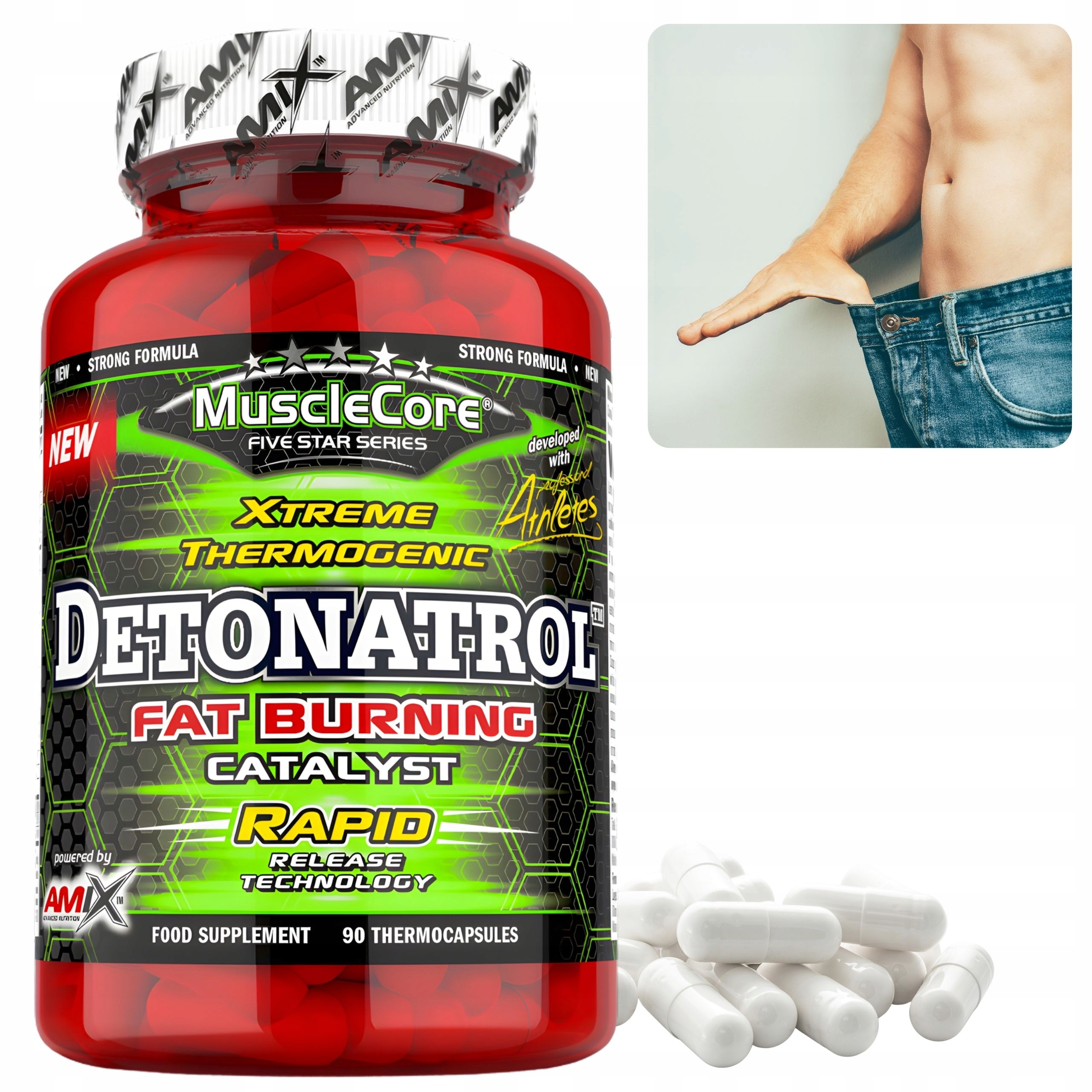 Silný spalovač tuků pro muže Kofein Hca Garcinia Cambogia 90 kapslí
