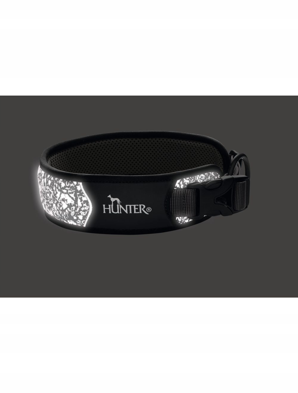 Levně Hunter Límec Divo Reflect XL, Černo/šedý