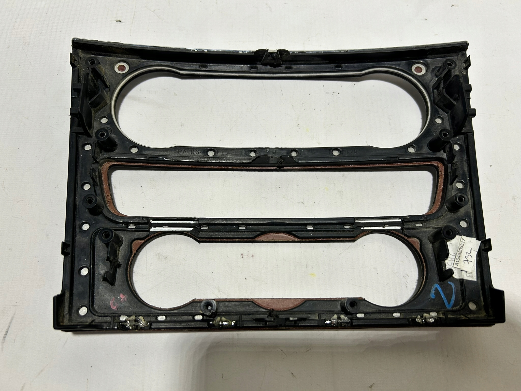 MERCEDES GL X164 Châssis PANELU DEKOR Console Bois A1646805317