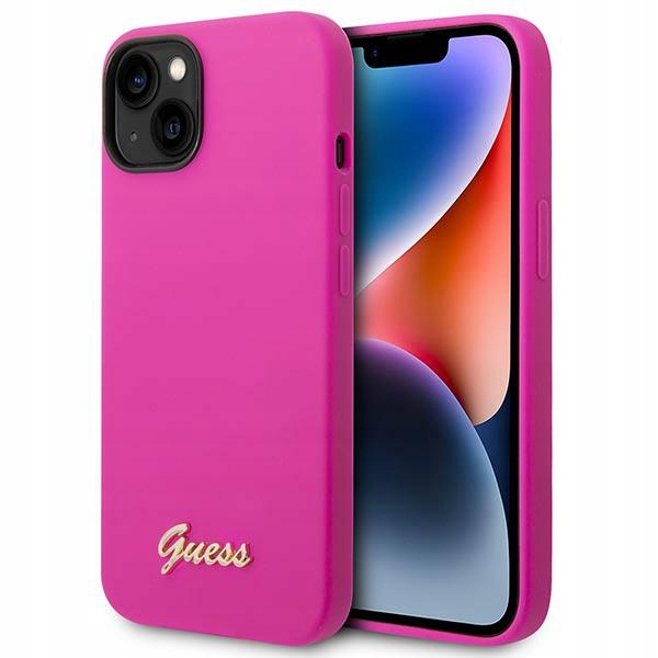 Guess GUHCP14MSLSMF iPhone 14 Plus 15 Plus 6.7" fuksja/fuschia hard case