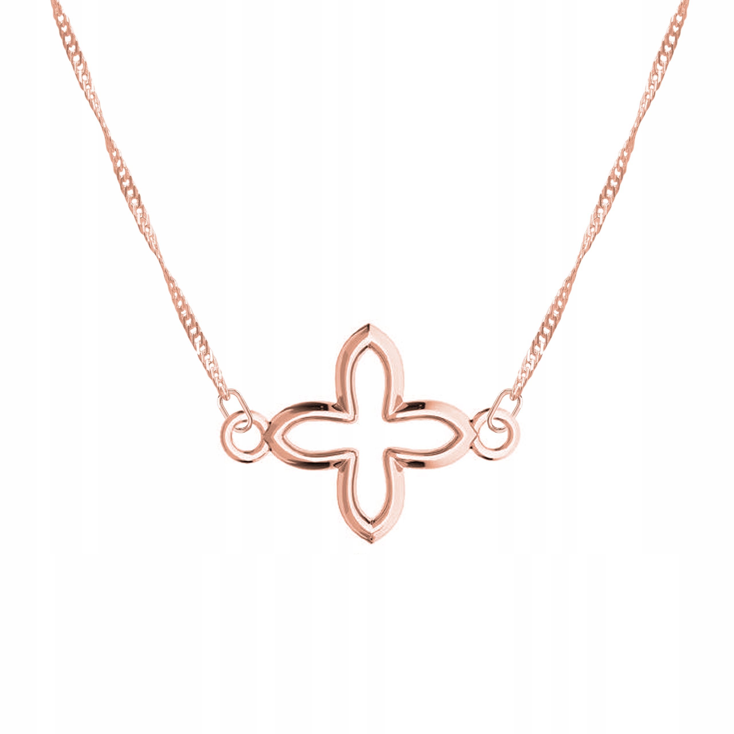 Řetízek zlatý náhrdelník 925 Kříž