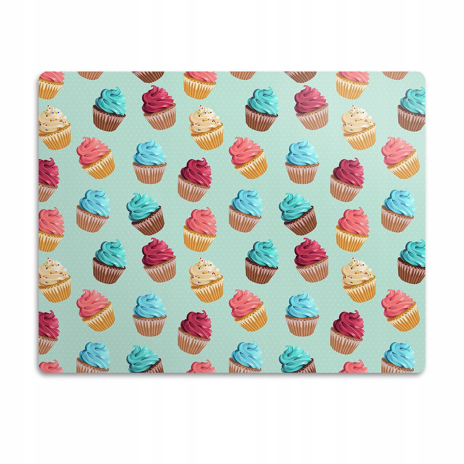 Levně Podložka pro psa pod misku Bábovky barevné 90x60 cm