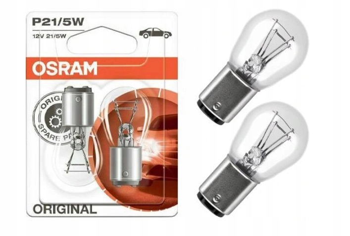 

2X Osram Oryginał Żarówki P21/5W 12V 21/5W Duo