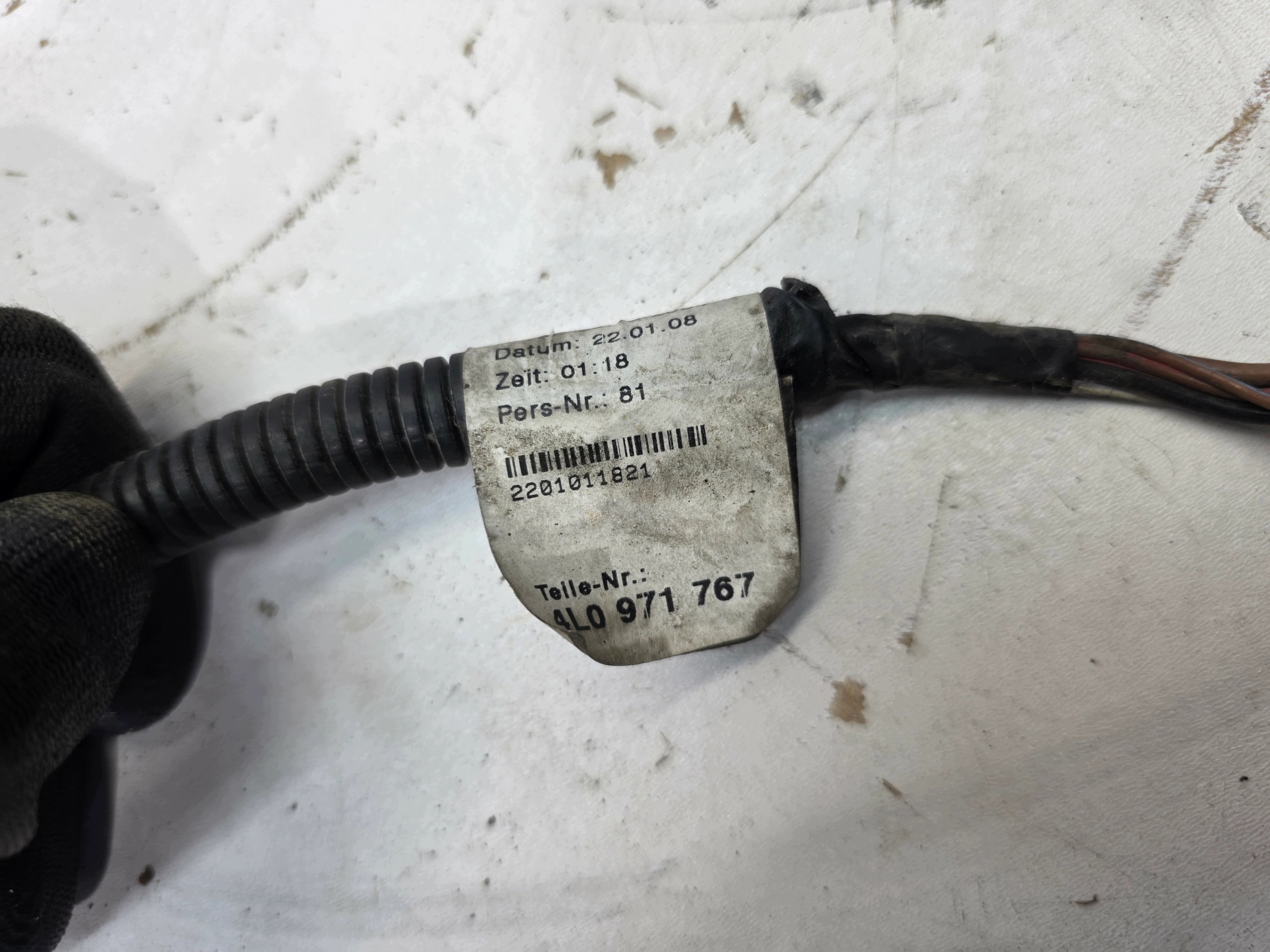 bundle wiring tanks washers AUDI Q7 4L 4L0971767