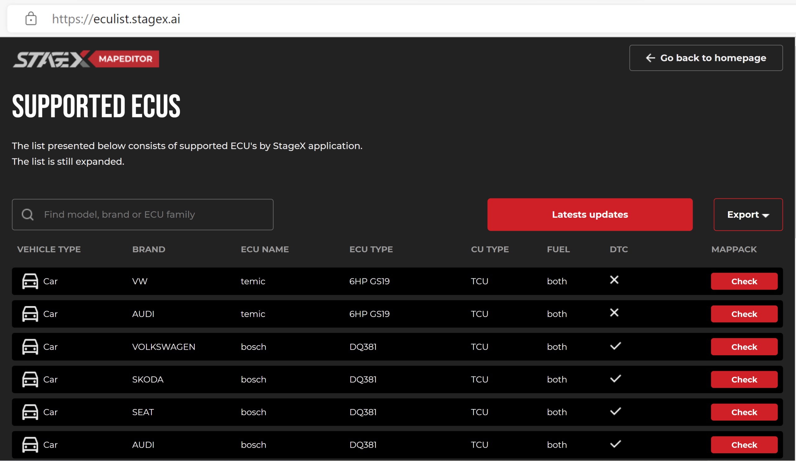 STAGEX PLUS CHIPTUNING PROGRAM DO MODYFIKACJI ECU Kod producenta StageX Plus