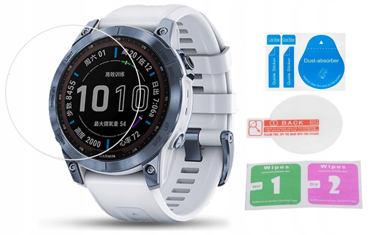 4x Szkło Hartowane 9H / Garmin FENIX 7X / 7X Solar