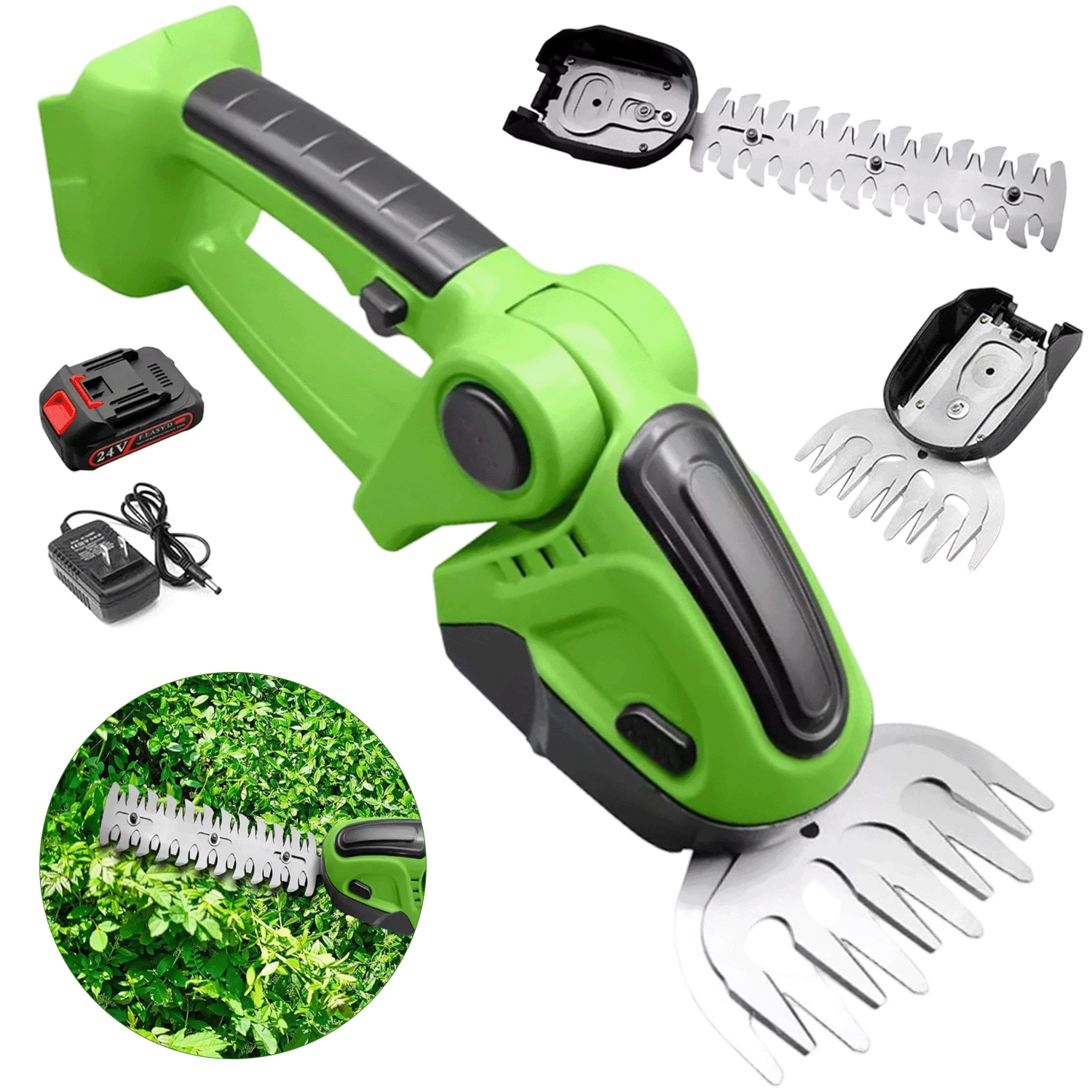 Nůžky Na Trávy Živý Plot Akumulátorové Zahradní Nůžky Na Keře 500 W 1500 mAh