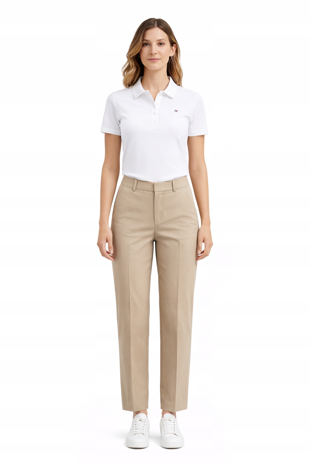 Tommy Hilfiger Bílá Polokošile S Krátkým Rukávem A Logem M I3B