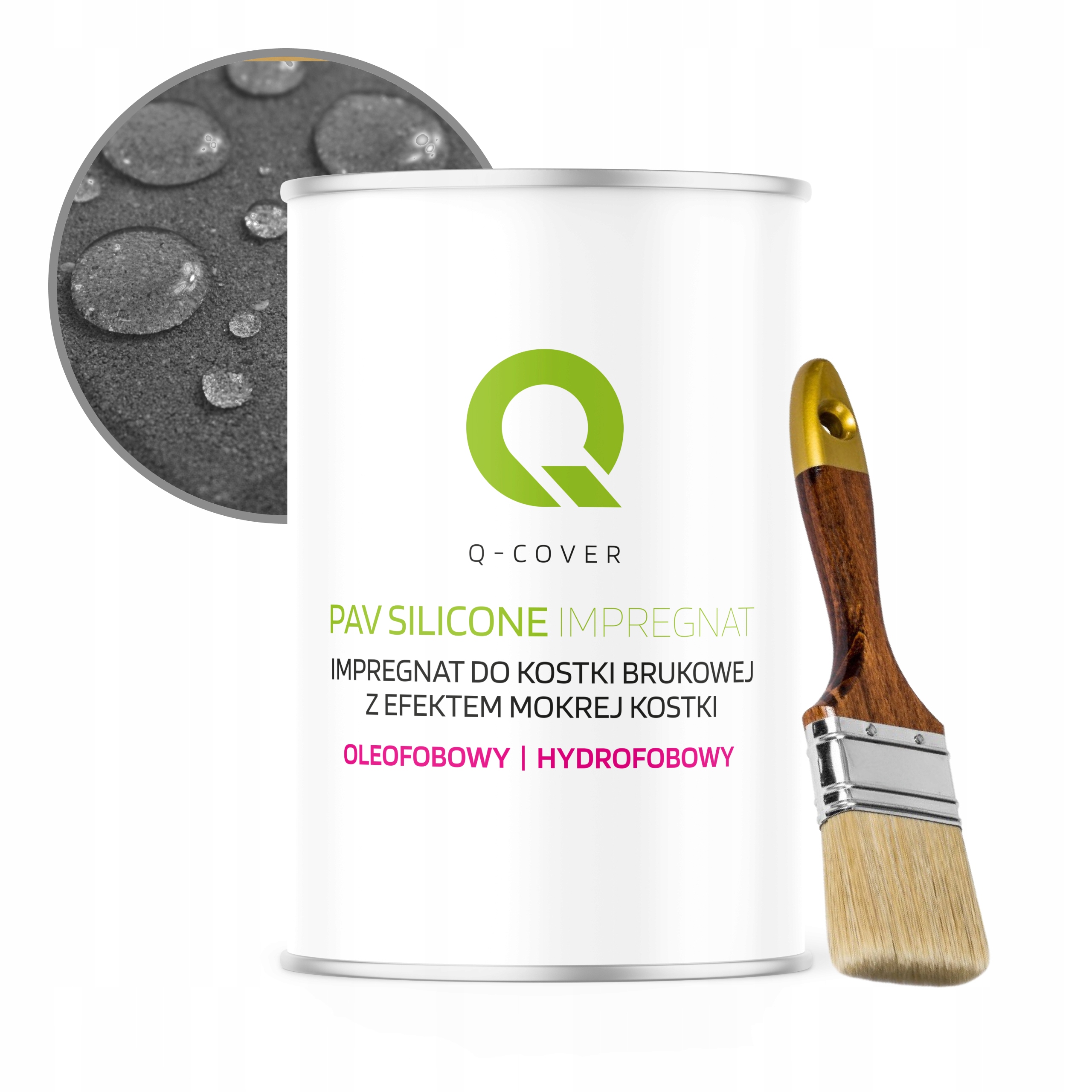 Ochranný oleofobní impregnát na betonu kostky 1L bezbarvý štětec