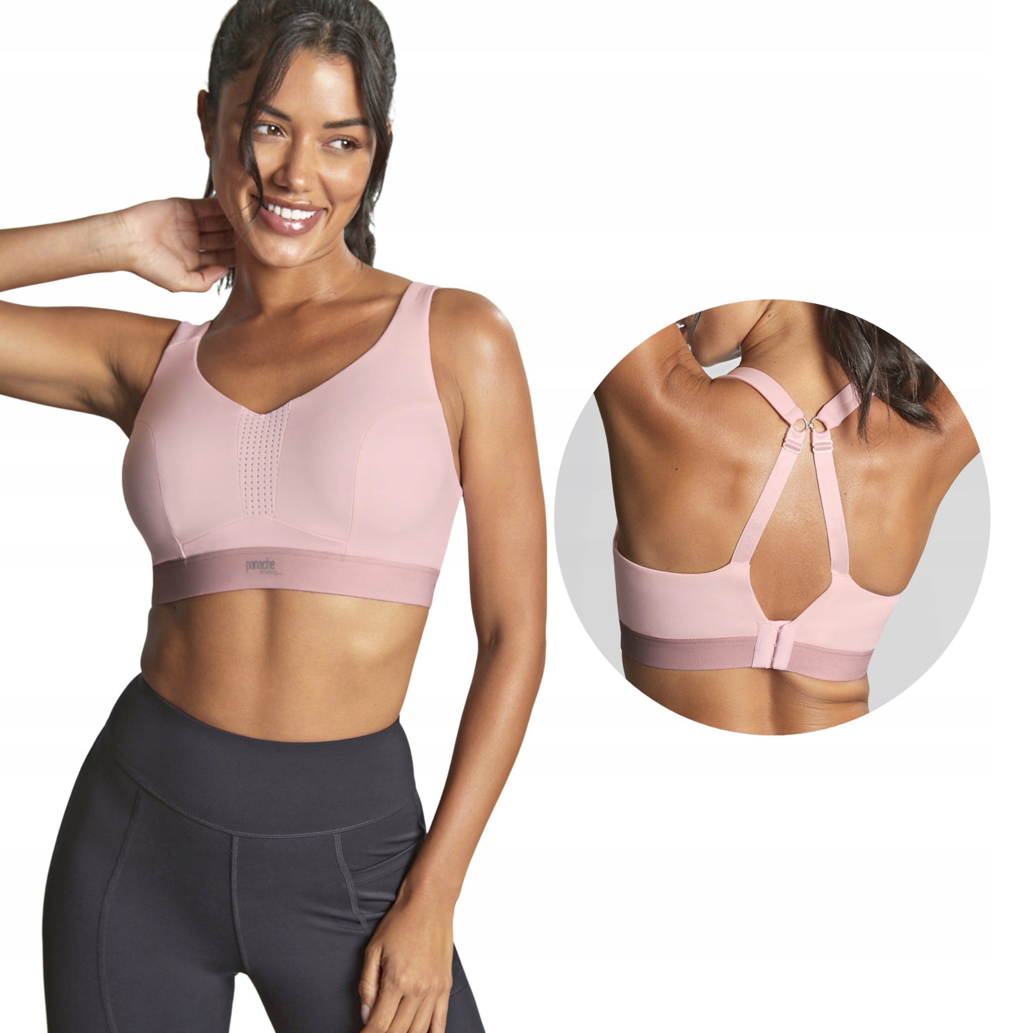 Panache Sport Endurance Pink biustonosz sportowy nieusztywniany 65J 30GG