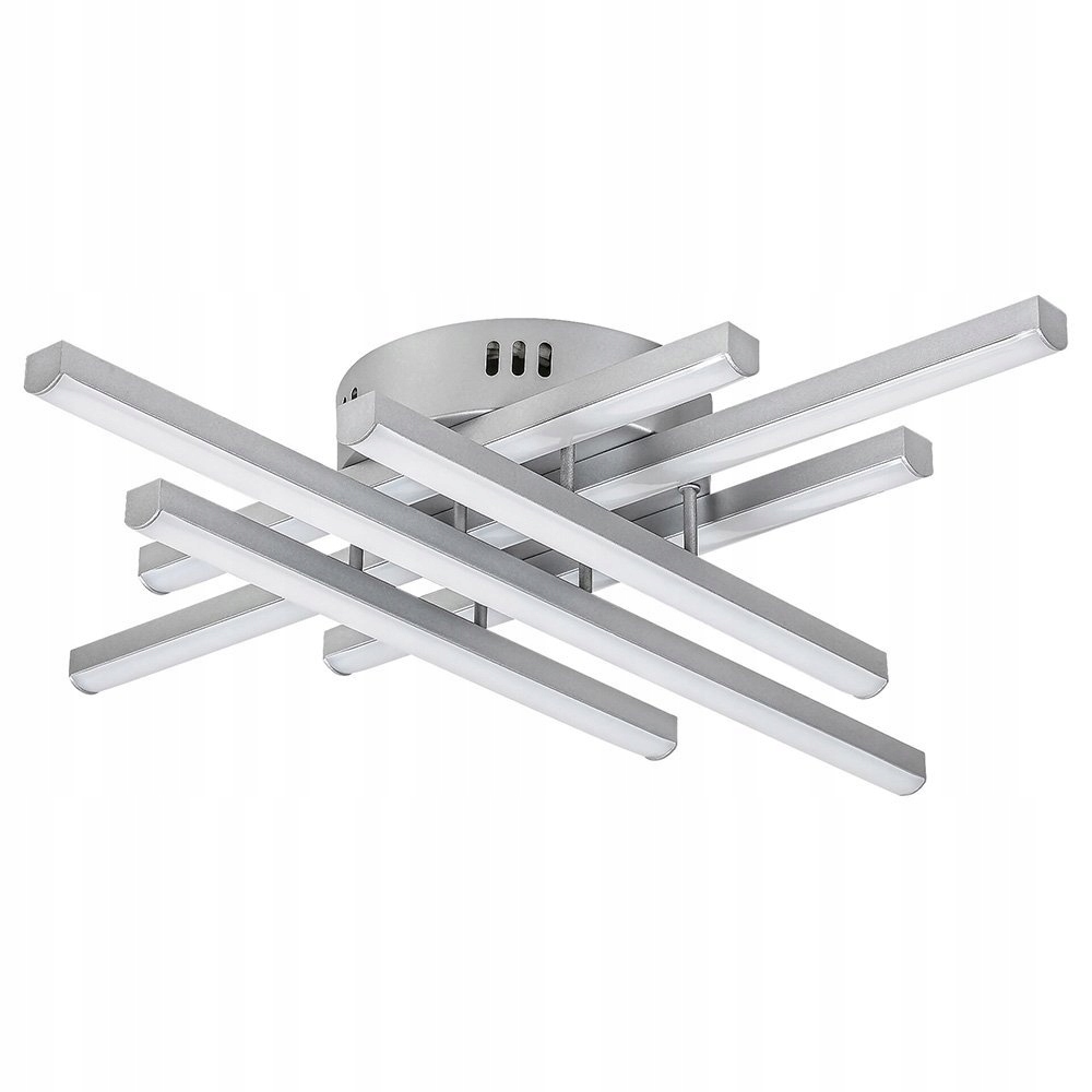 Strieborná minimalistická Led stropná lampa
