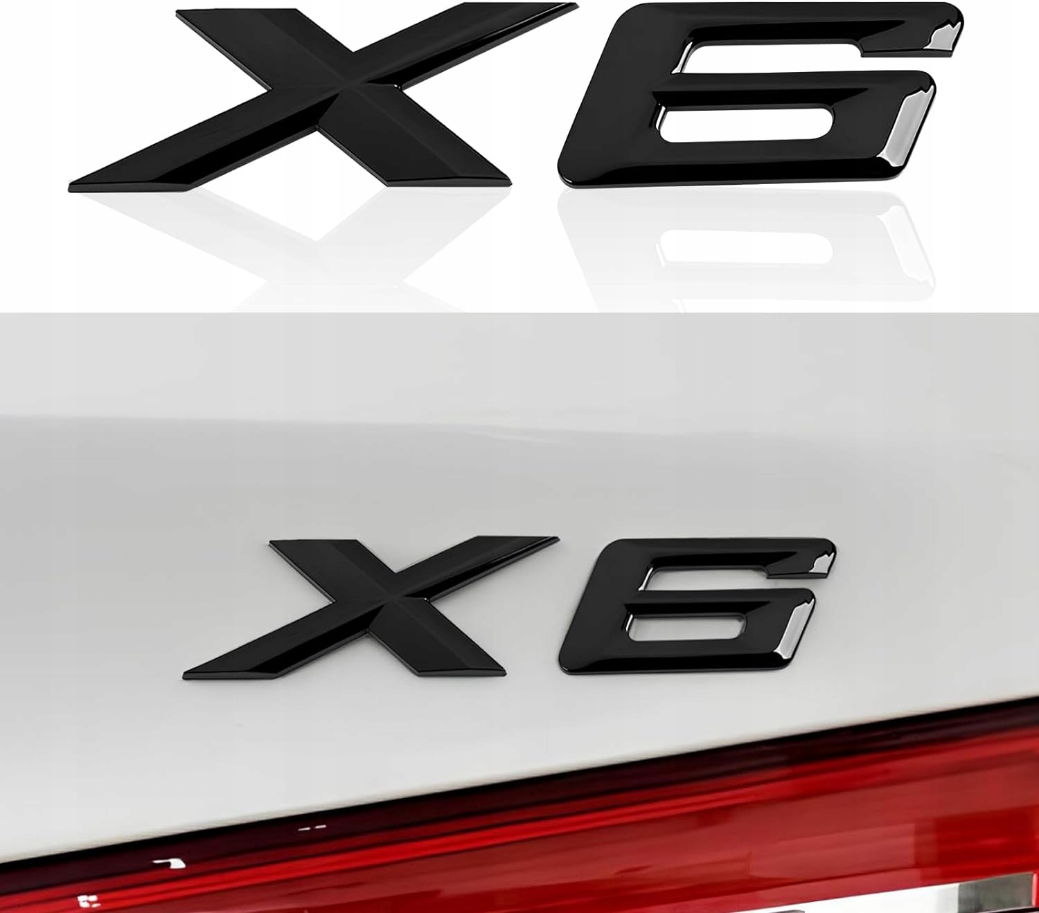 BMW EMBLEMAT ZNACZEK KLAPA TYŁ X6 E71 F16 CZARNY