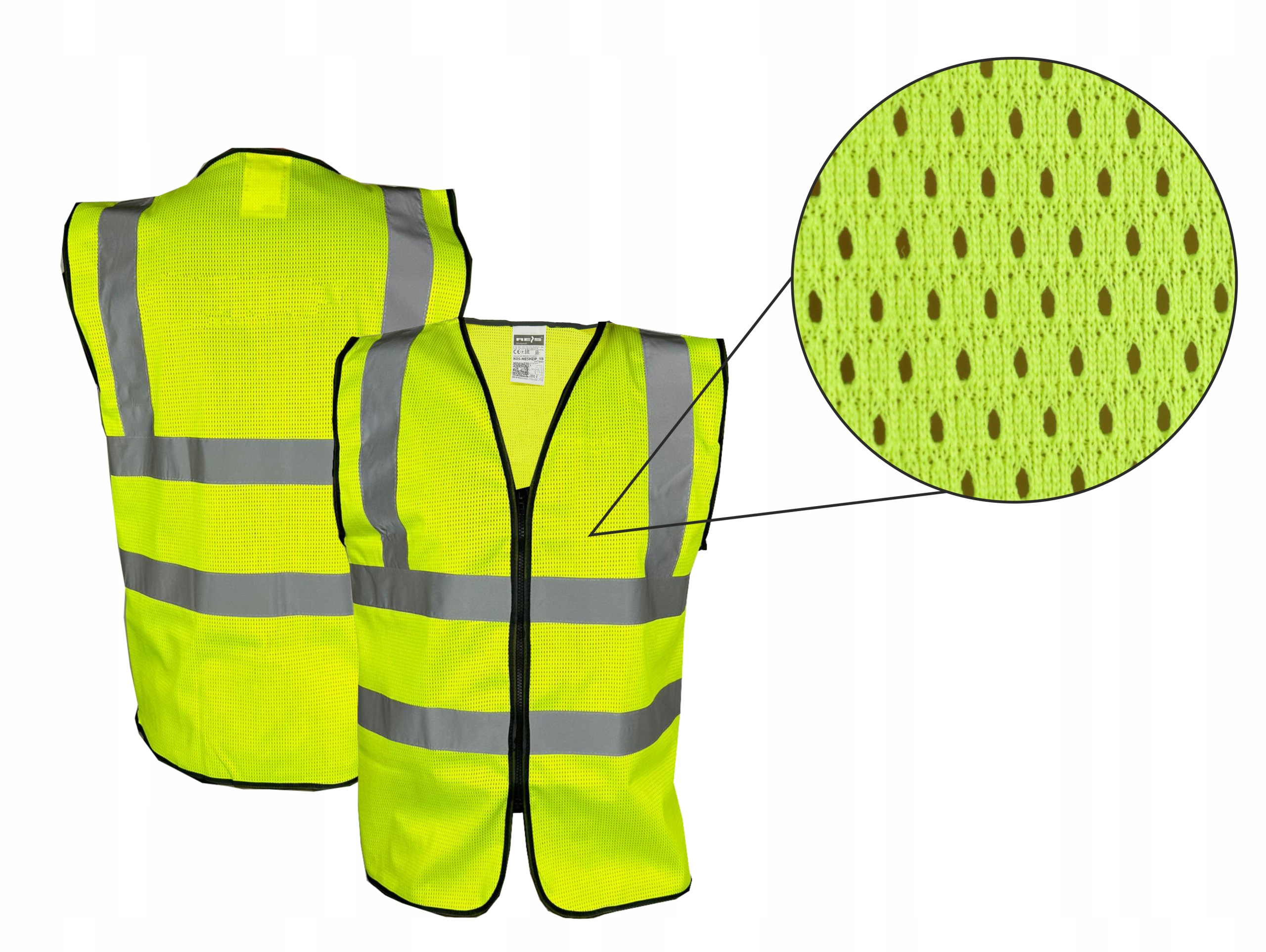 KAMIZELKA ODBLASKOWA SIATKA NADRUK PRZÓD I TYŁ L EAN (GTIN) 9471779216564