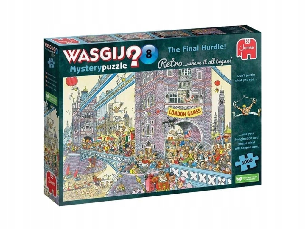 PUZZLE 1000 WASGIJ MYSTERY OSTATNI BIEG, TM TOYS