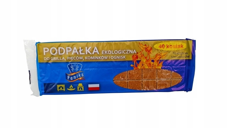 Podpałka eko (szara) 32-kostki Phenix — 3