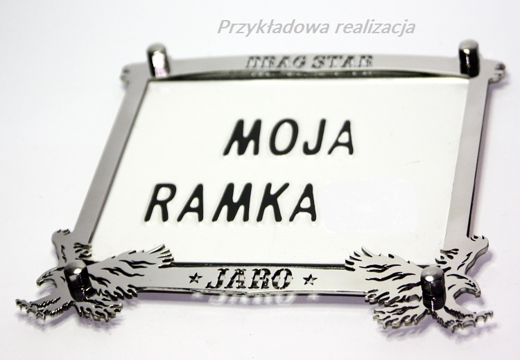 Ramka na pod tablicę rejestracyjną motocyklowa Producent inny